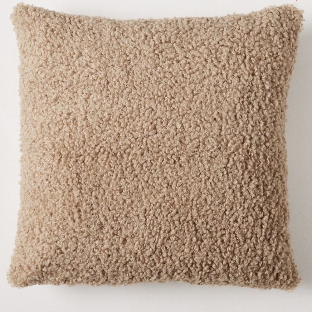 West Elm Cozy Faux Shearling Pillow Covers x 2 (PILLOWS NOT INCLUDED)
